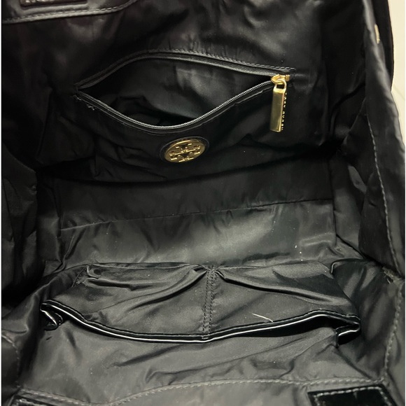 Authentic Tory Burch black nylon Ella mini tote - Picture 6 of 10